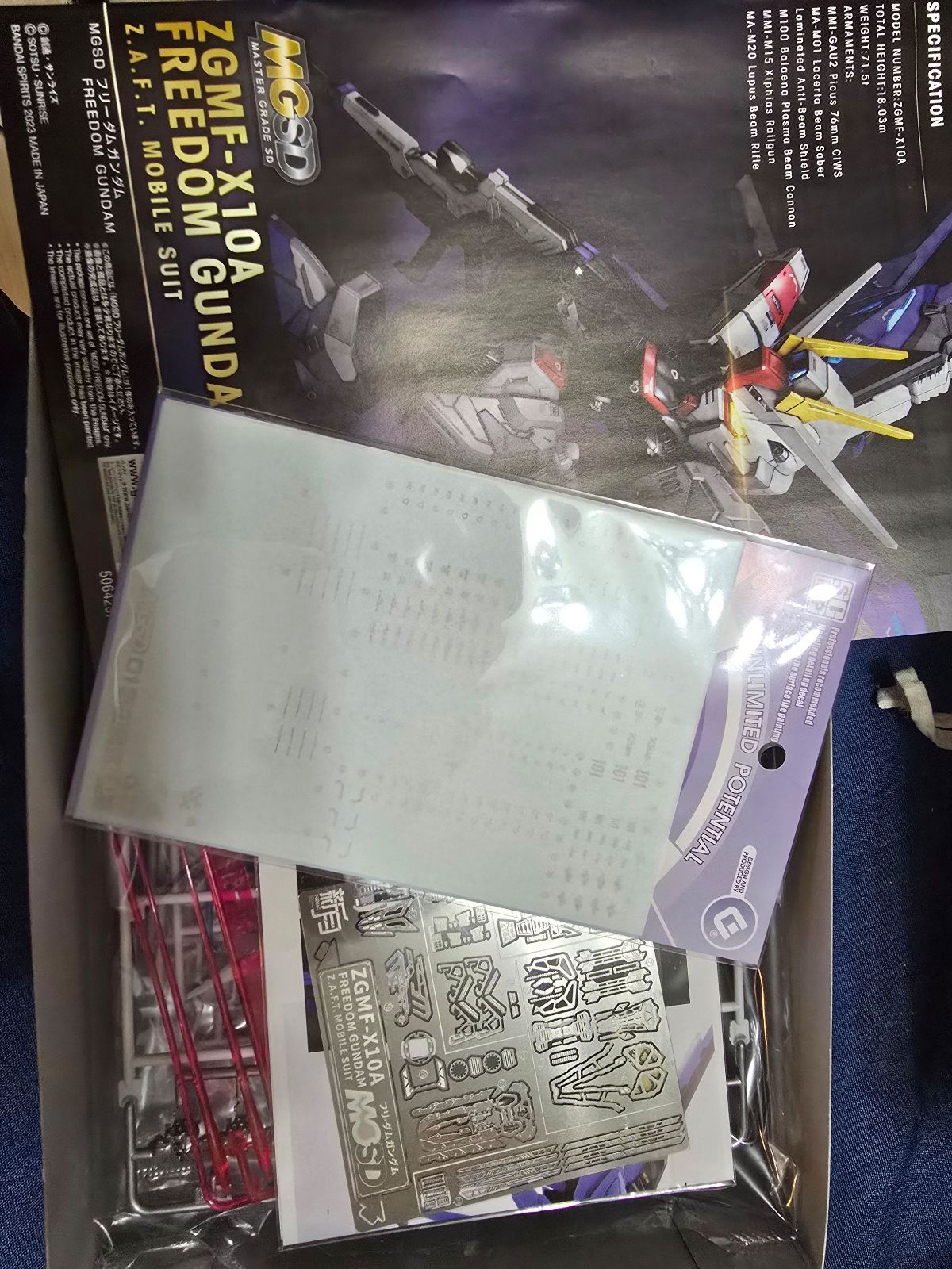 全新 MGSD 自由高達 模型 圖片 4